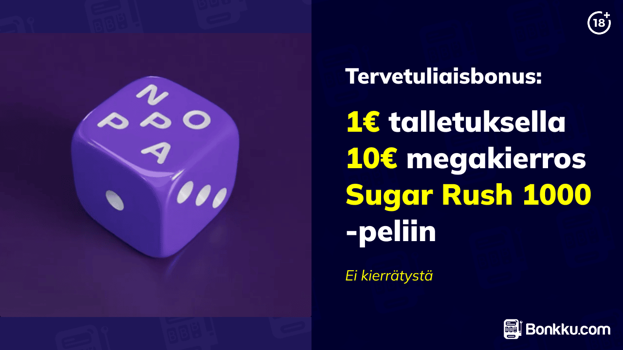 tervetuliaisbonus noppa kasinolla yksi spinni