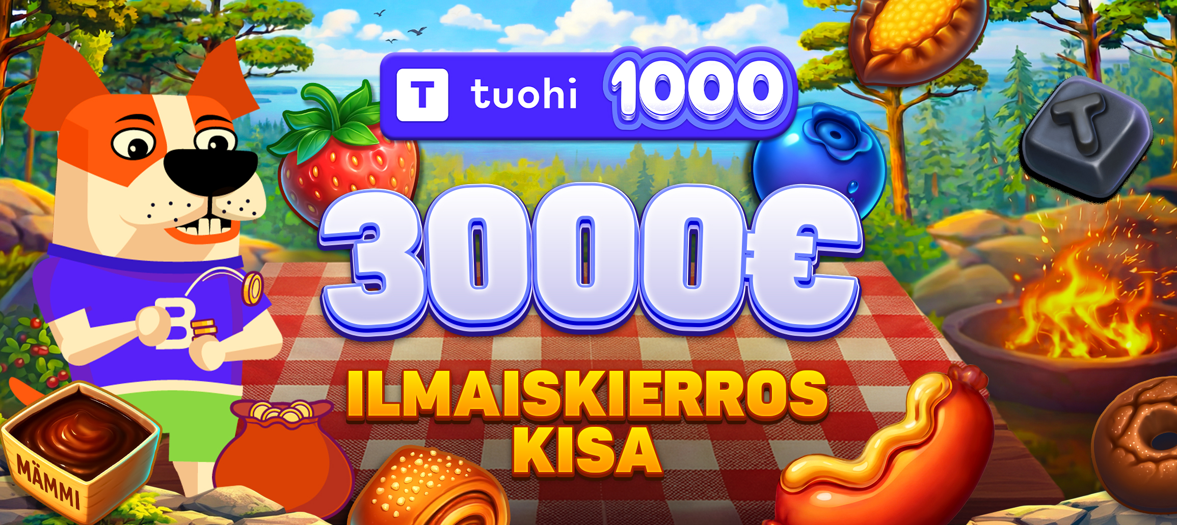 Tuohi 1000 – 3000€ Ilmaiskierros-kisa
