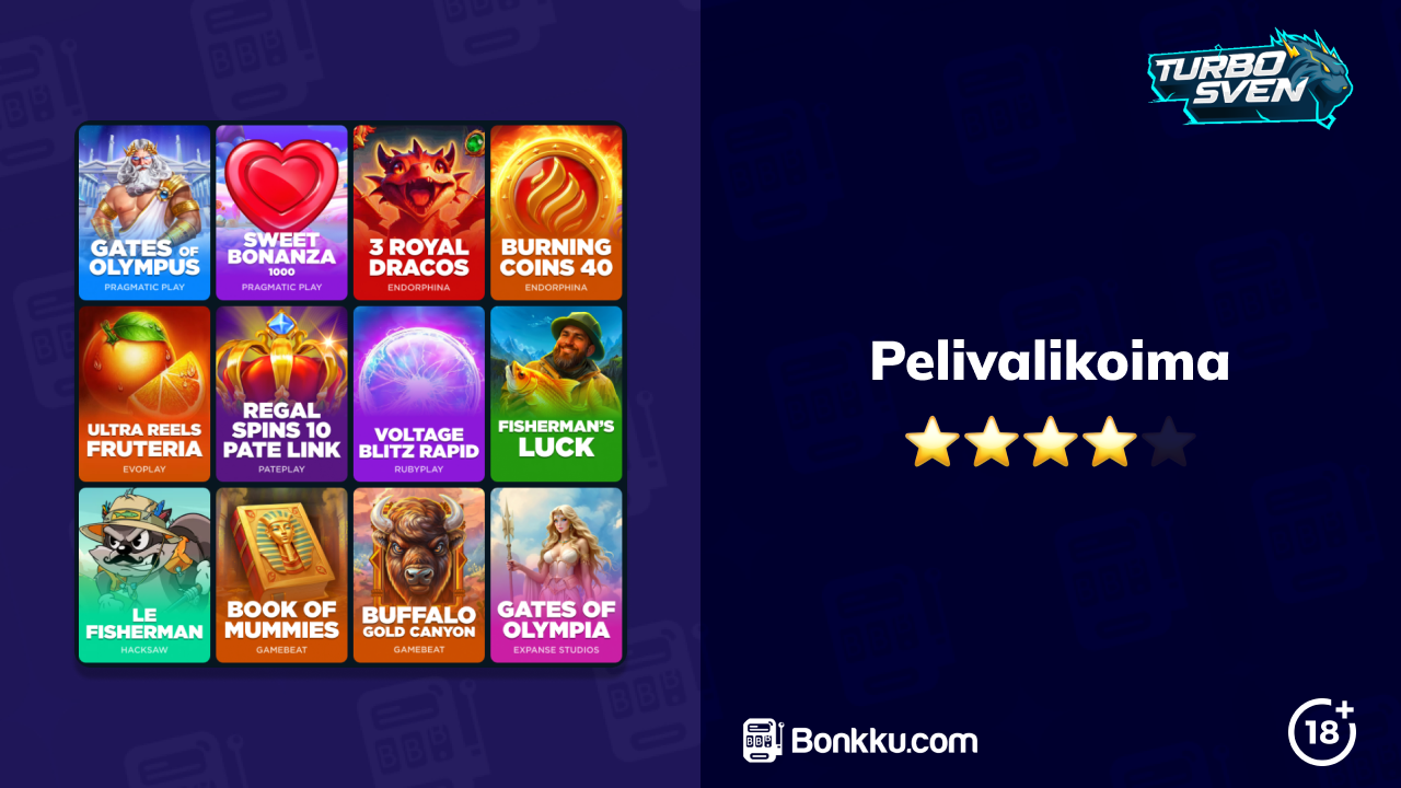 turbosven casino pelivalikoima