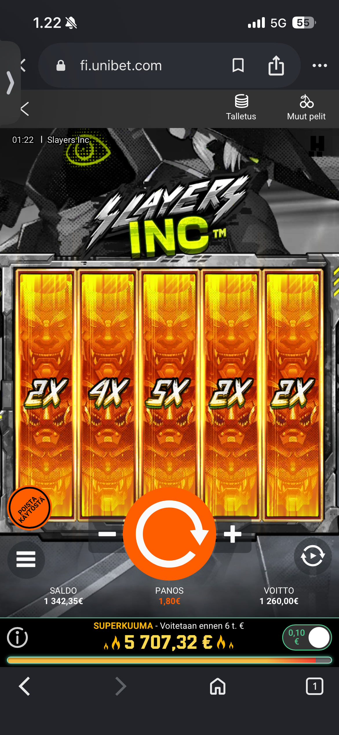 Big wins screenshot