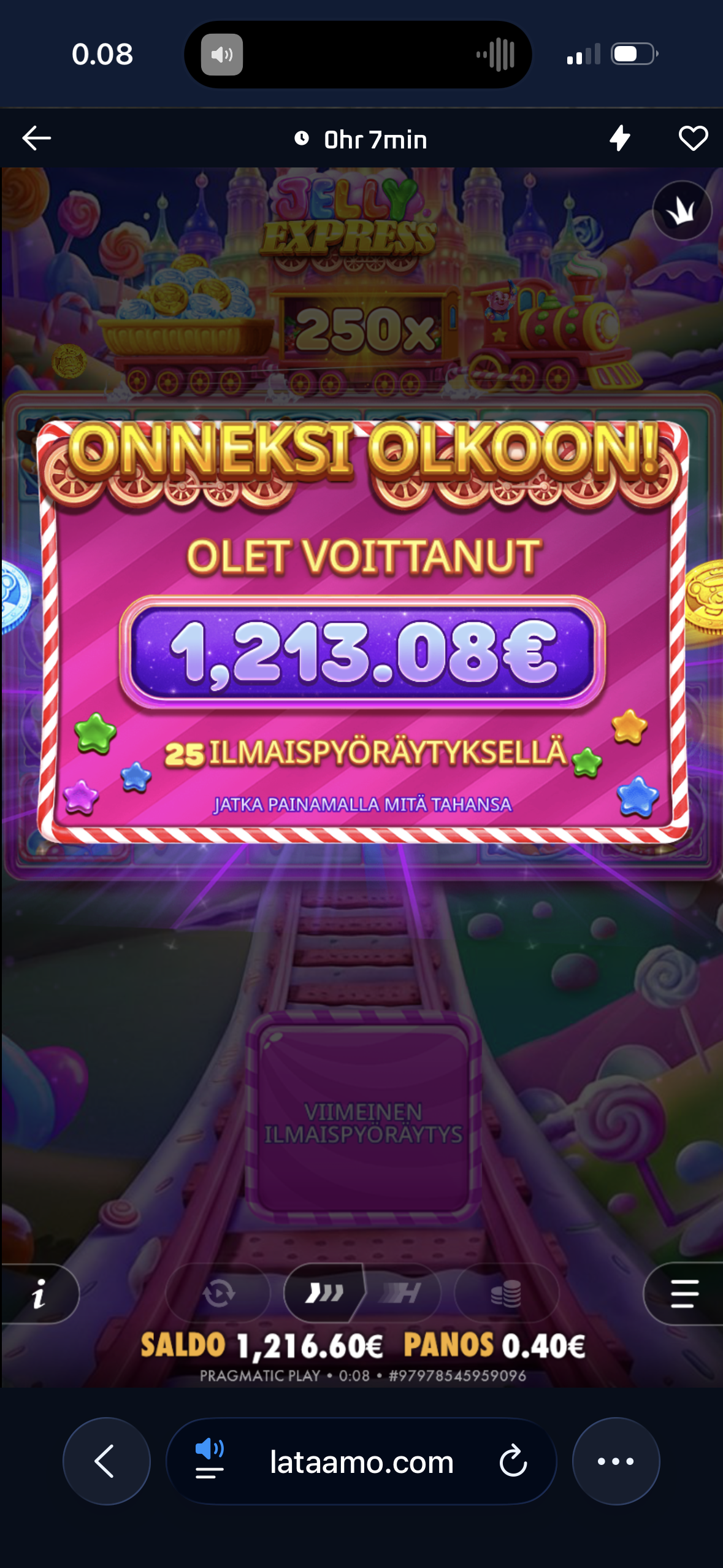Big wins screenshot