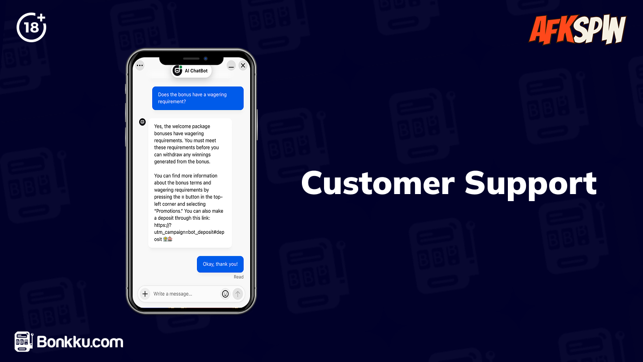 afkspin casino customer support