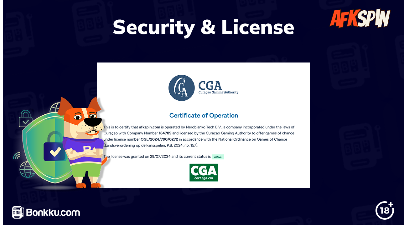 afkspin casino license