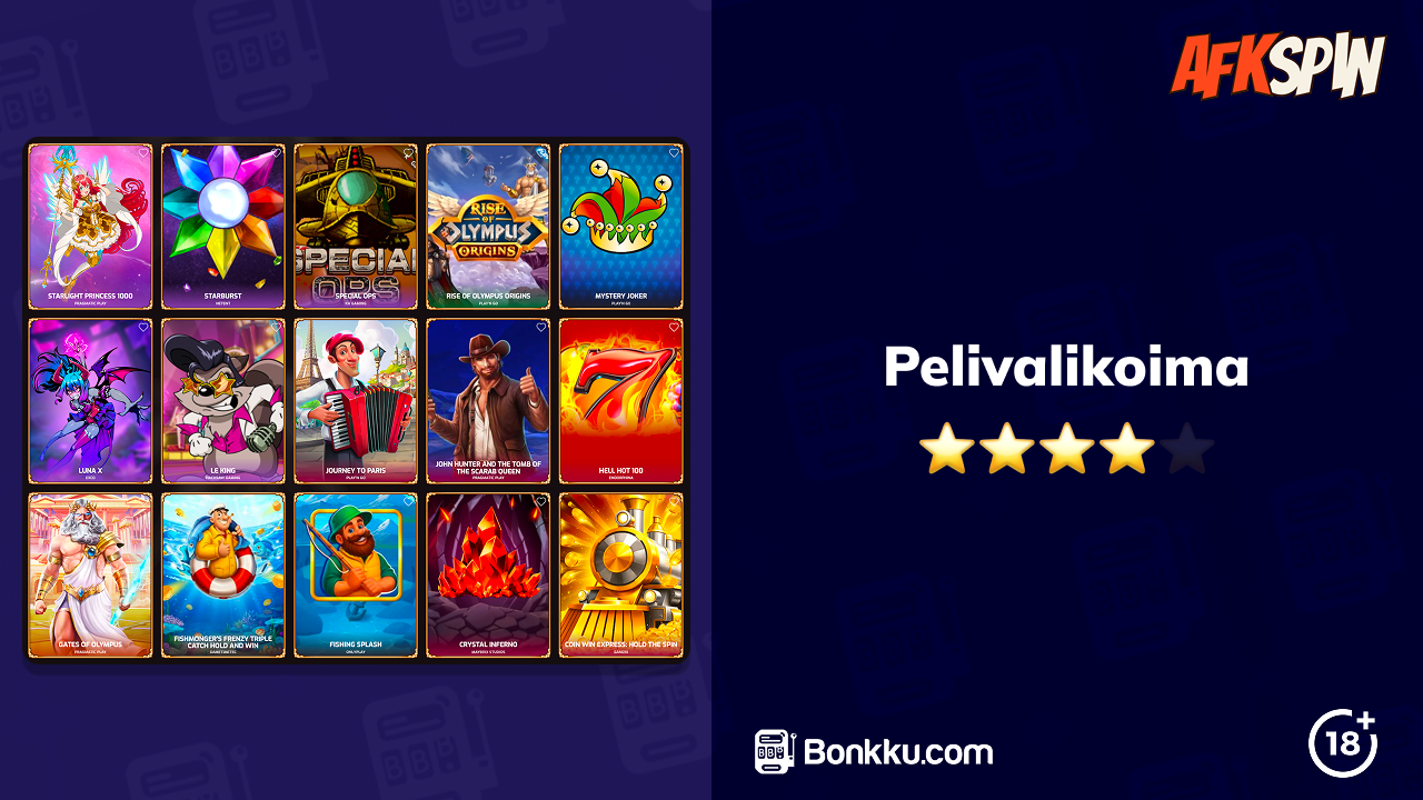 afkspin casino pelivalikoima