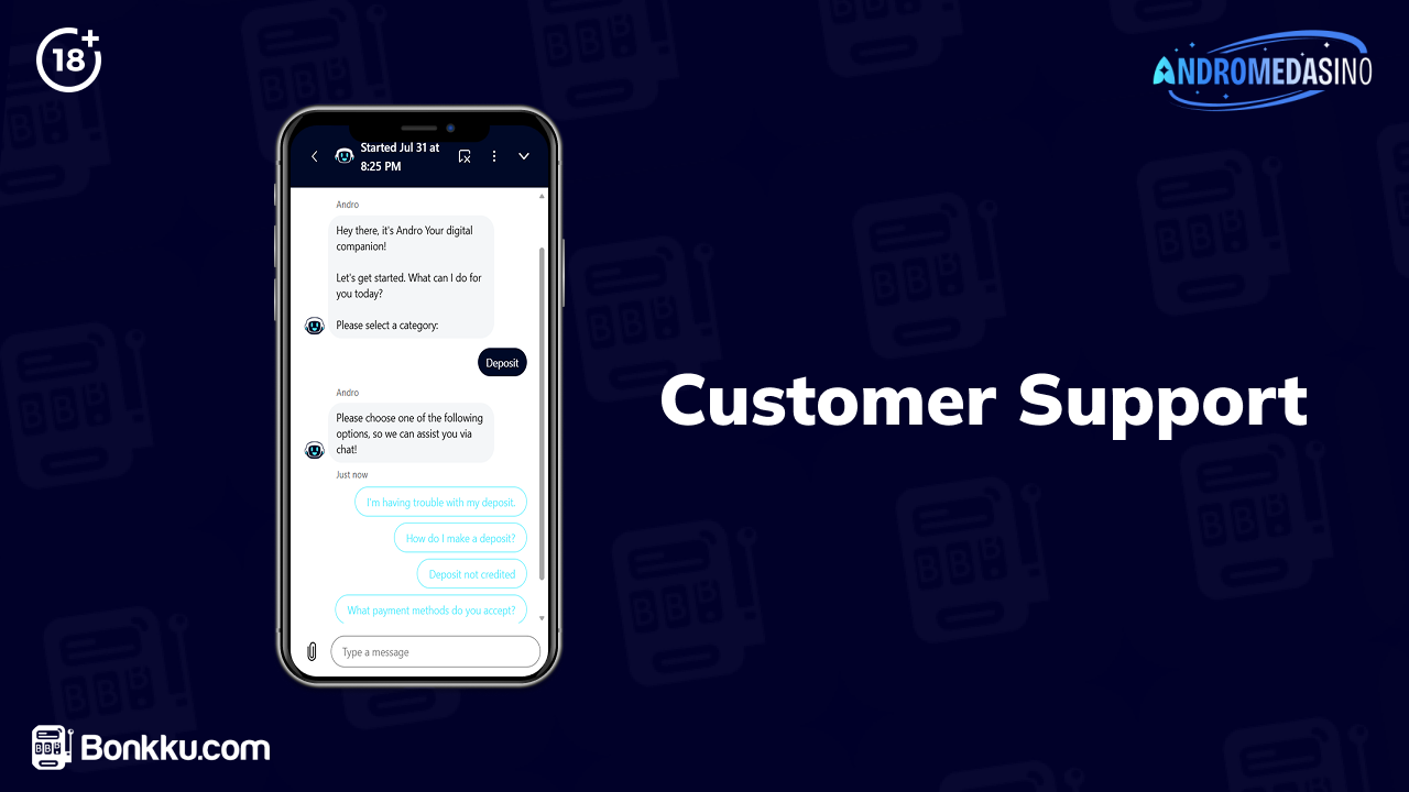 andromedasino customer support