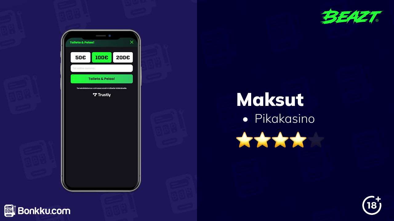 beazt casino maksut