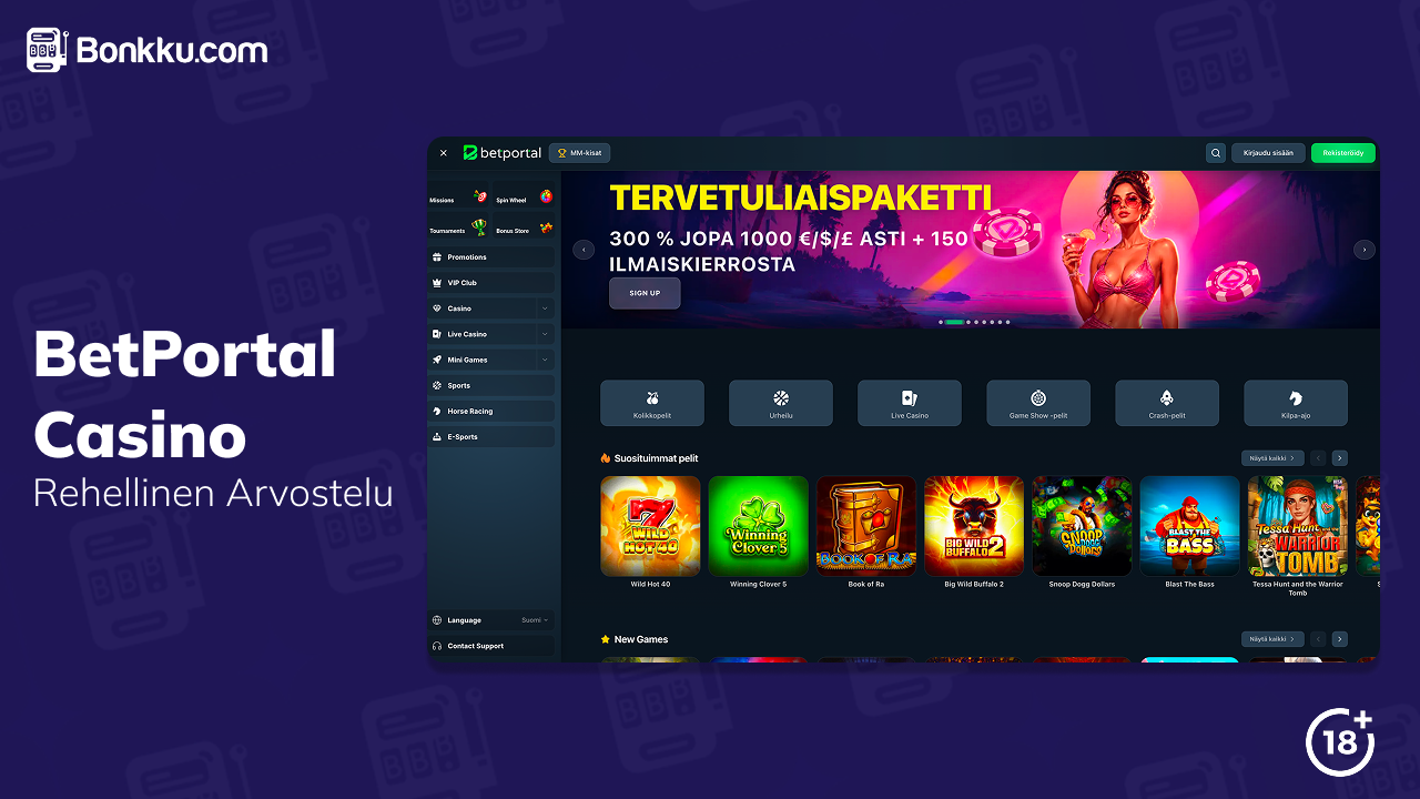 betportal casino arvostelu