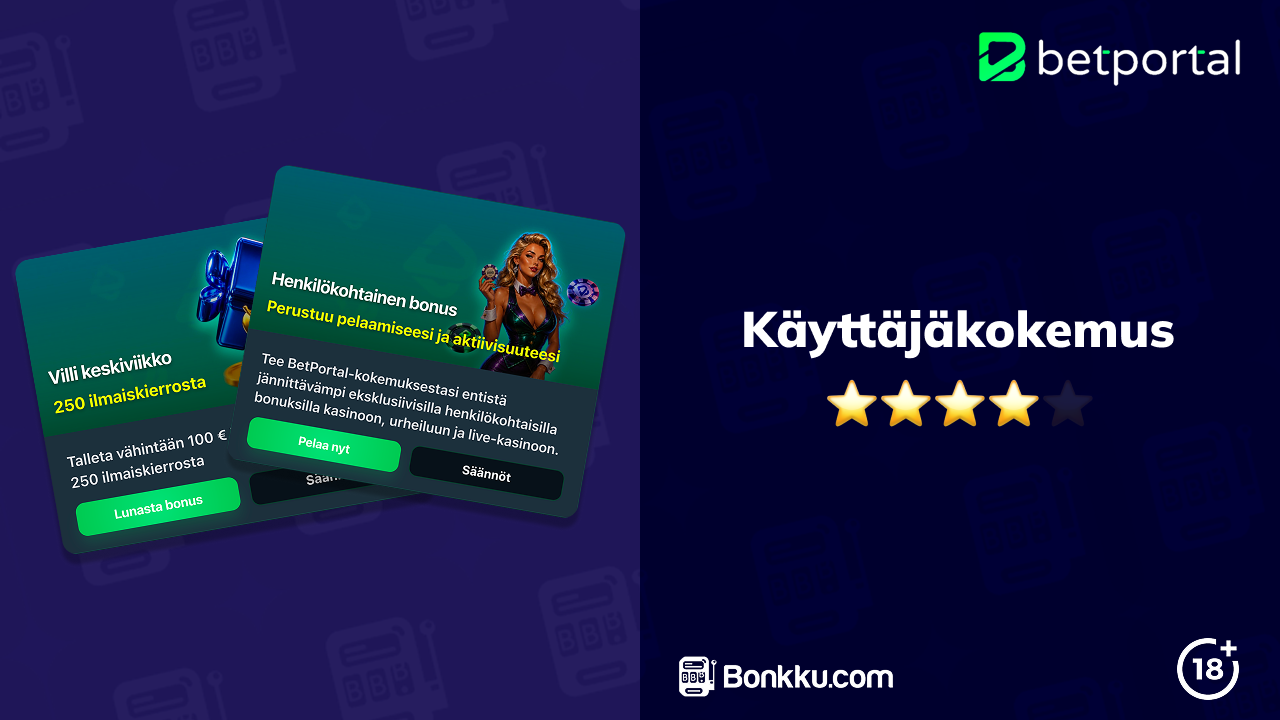 betportal casino käyttäjäkokemus