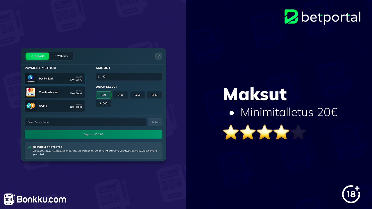 betportal maksut