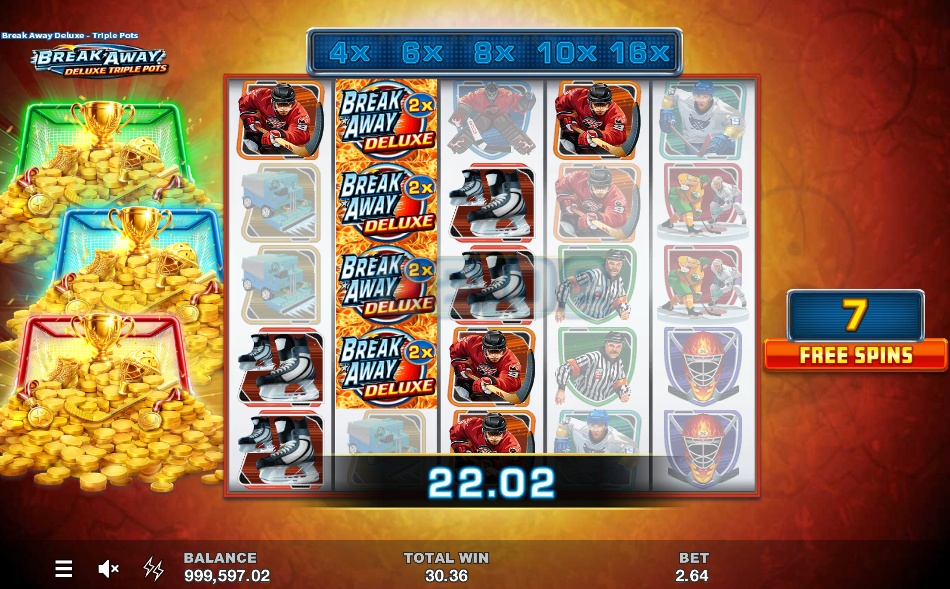 break away deluxe triple pots bonus