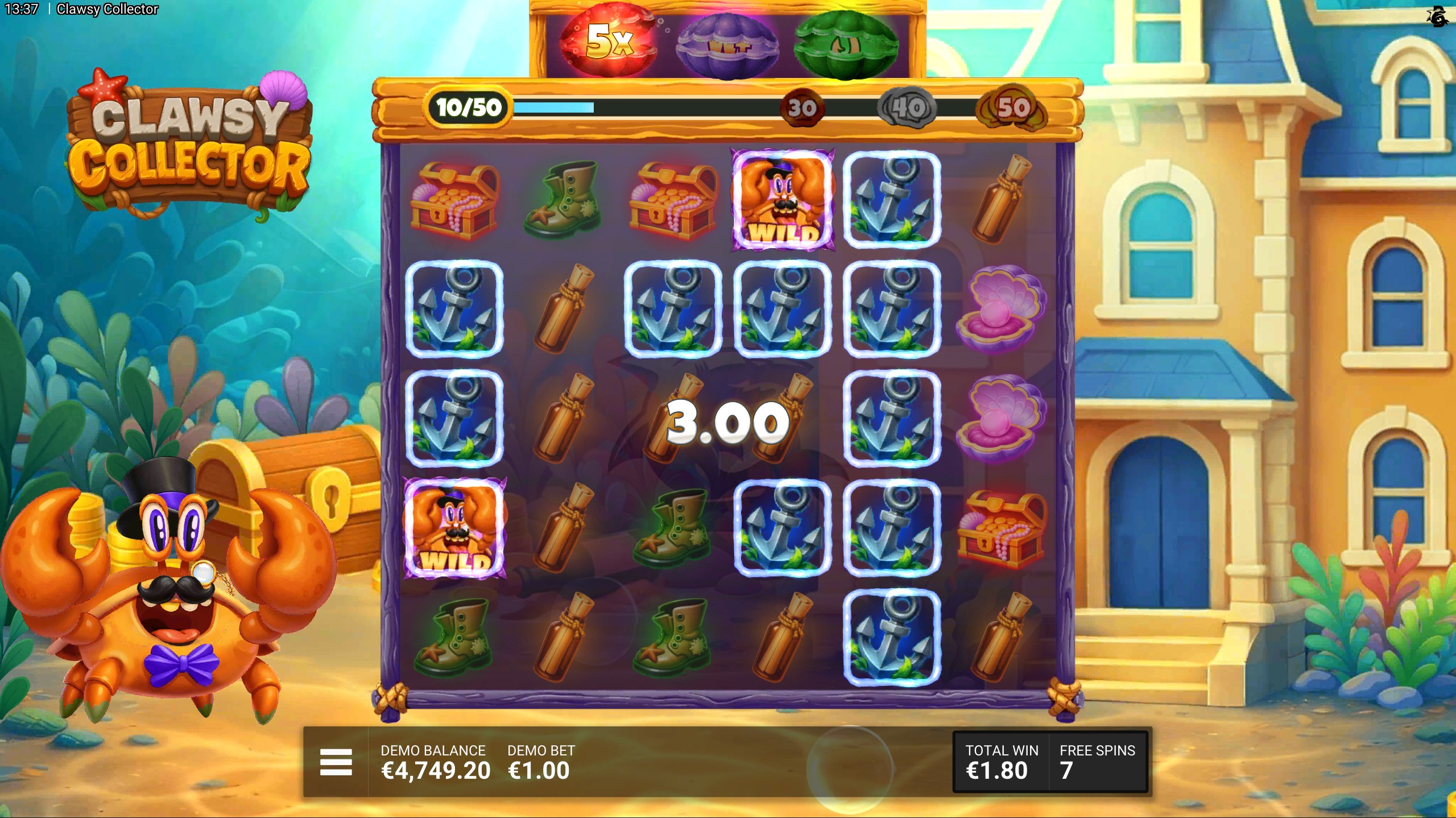 clawsy collector bonus
