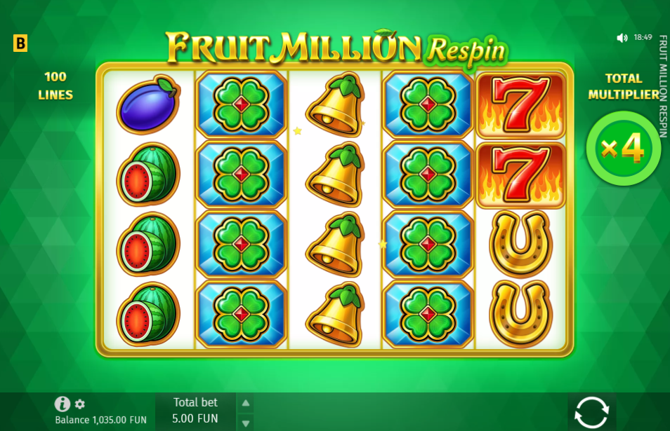 fruit million respin bonus
