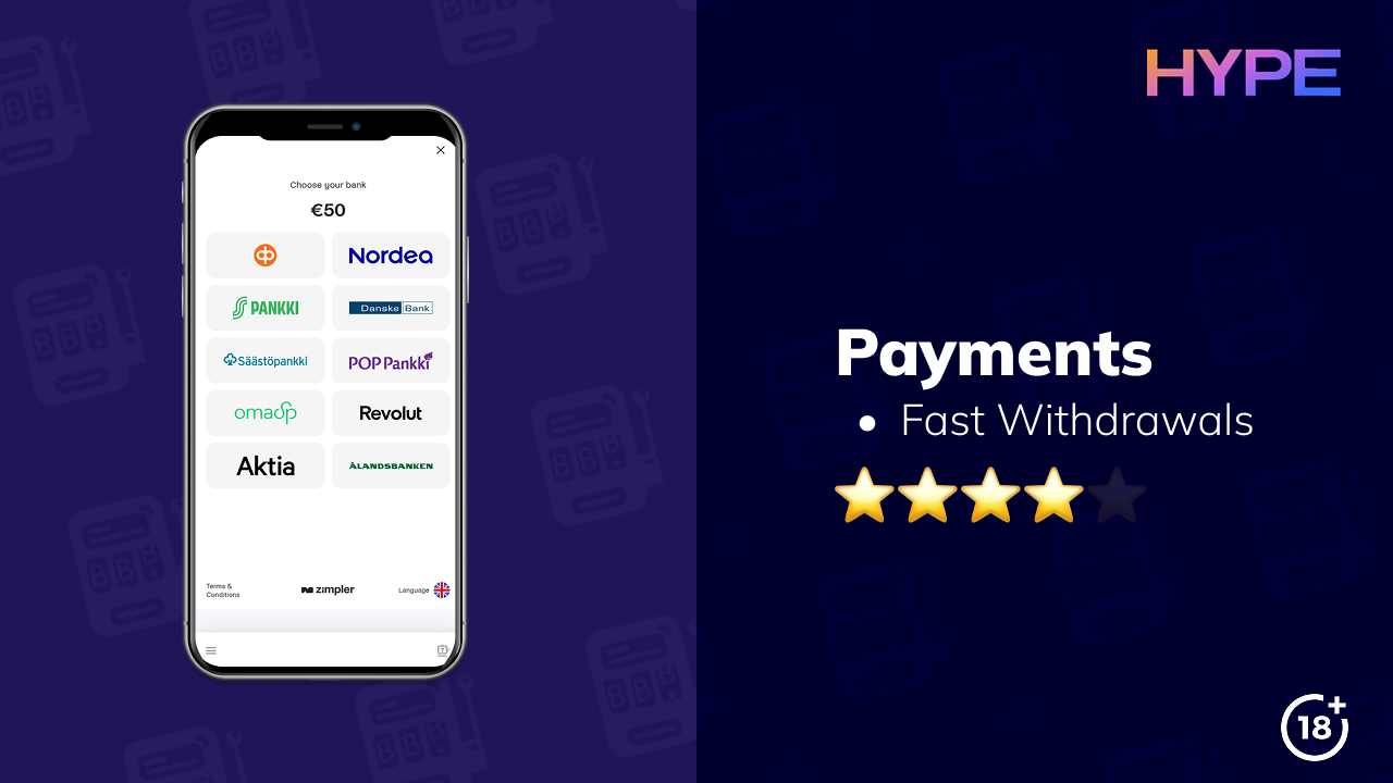 hype kasino payments