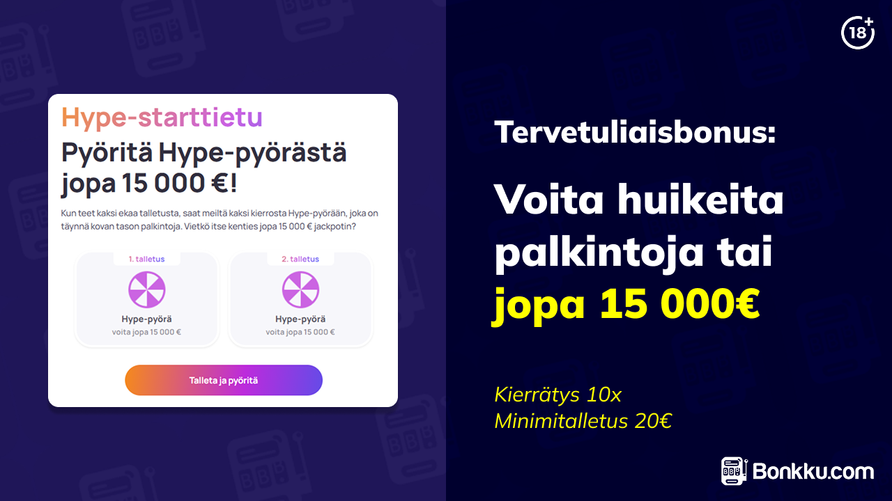 hype kasino tervetuliaisbonus