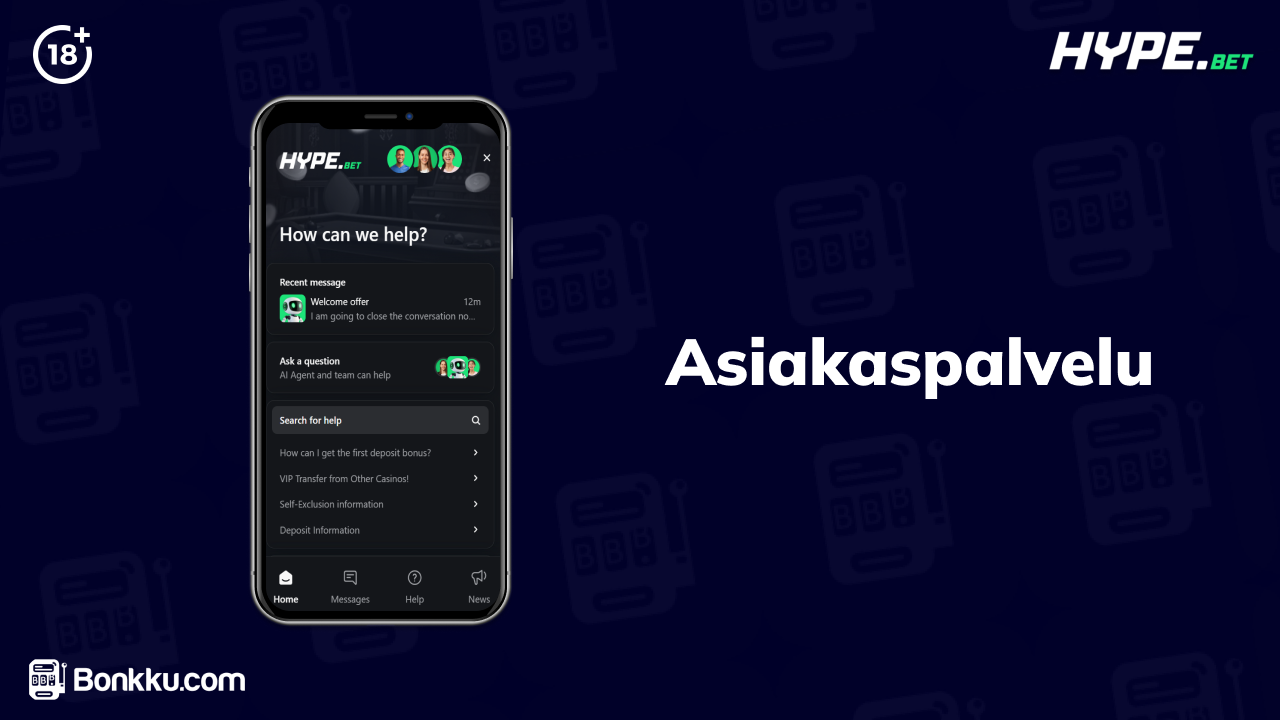 hype.bet asiakaspalvelu