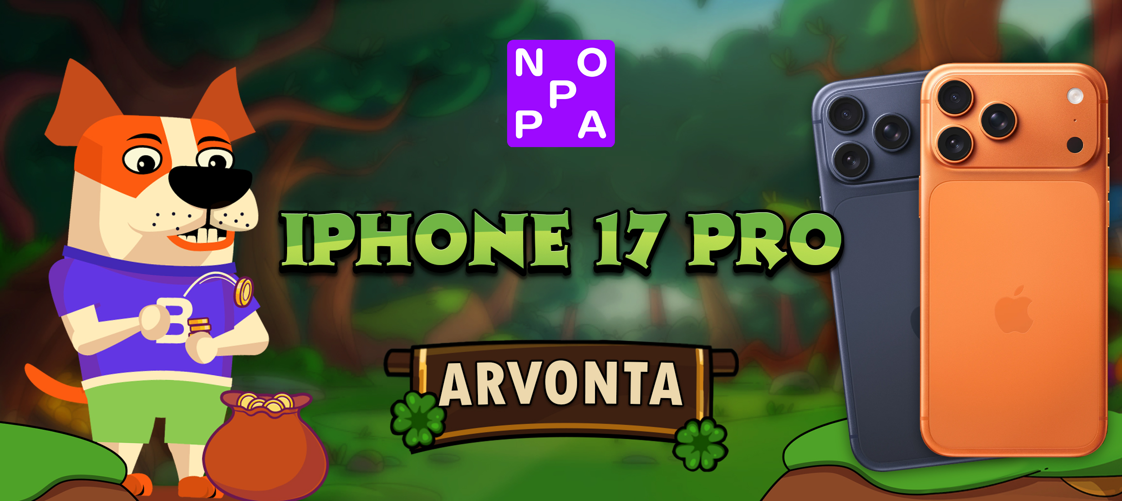 Bonkku.com X Noppa kasino– Heinäkuun iPhone 17 Pro -arvonta
