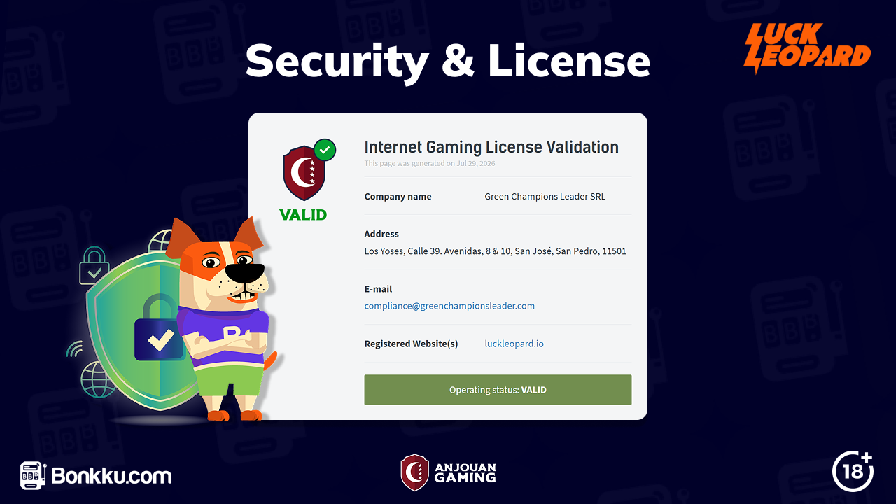 luckleopard casino license