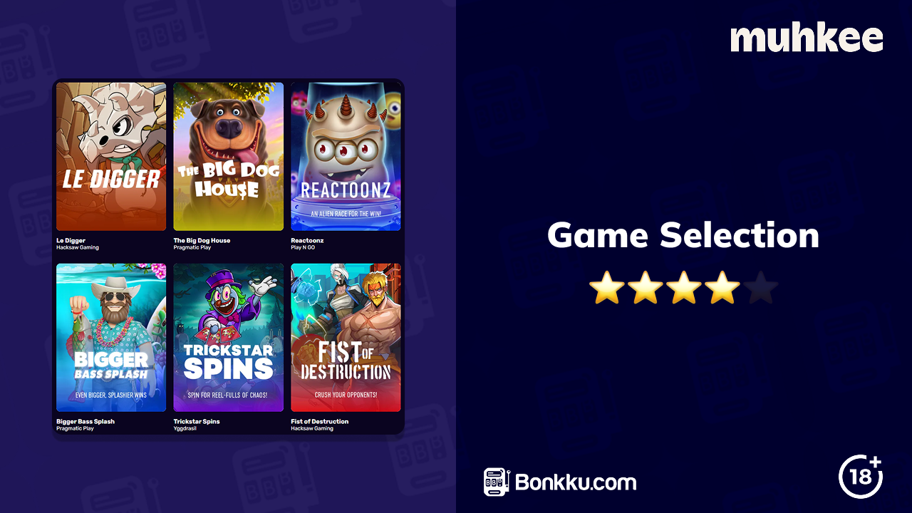 muhkee casino game selection