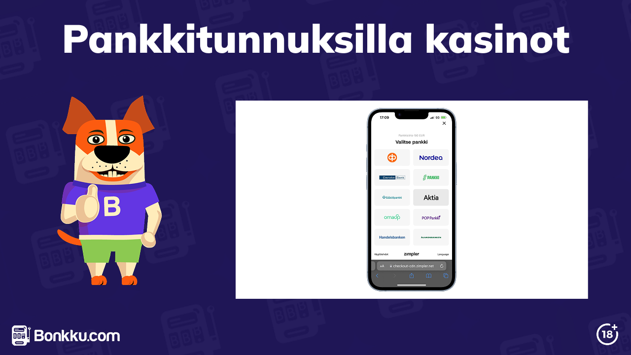 Nettikasino pankkitunnuksilla