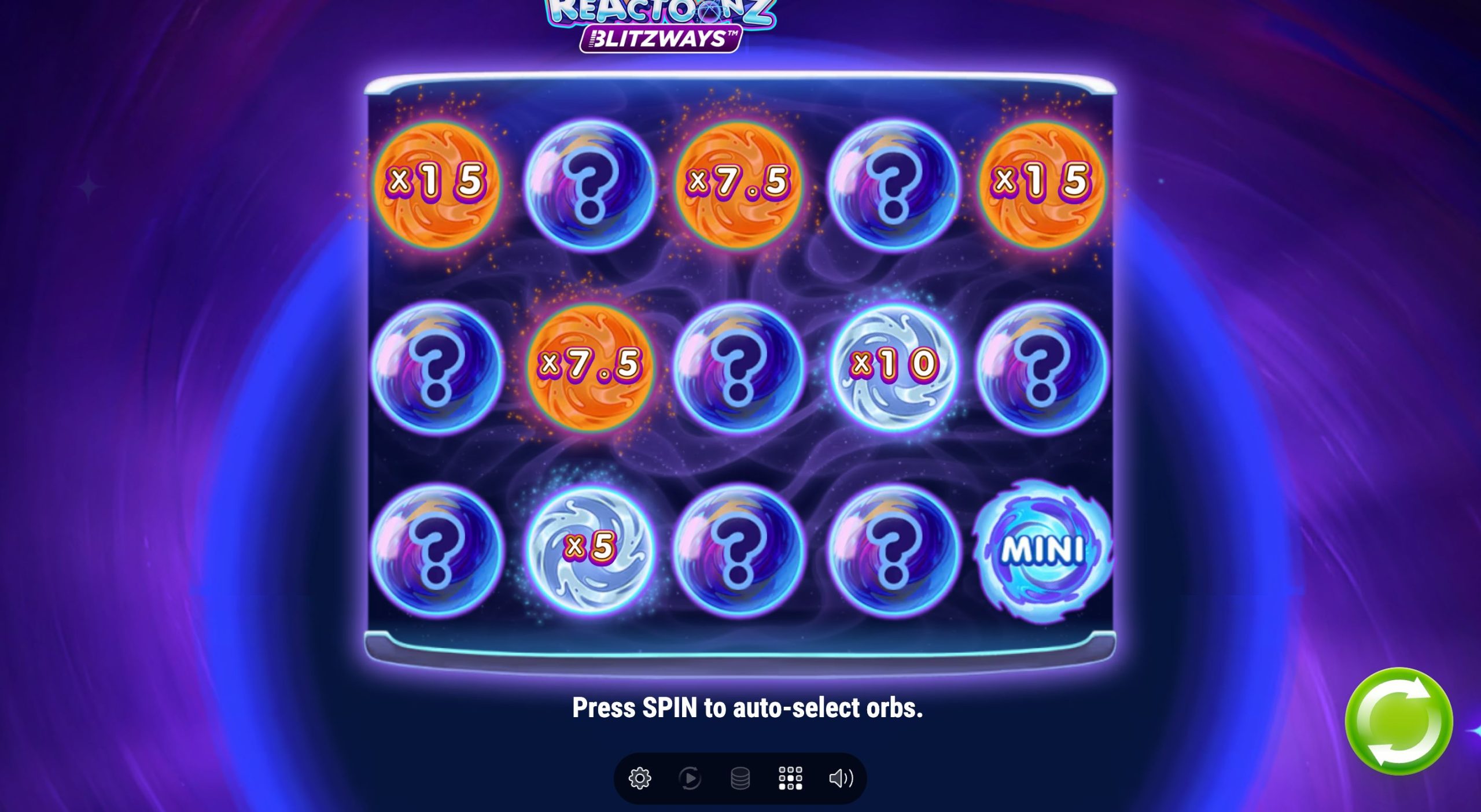 reactoonz blitzways bonus