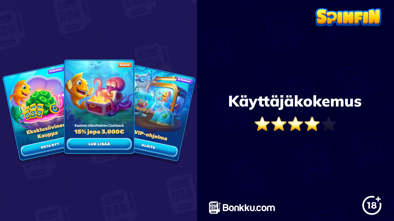 spinfin casino käyttäjäkokemus