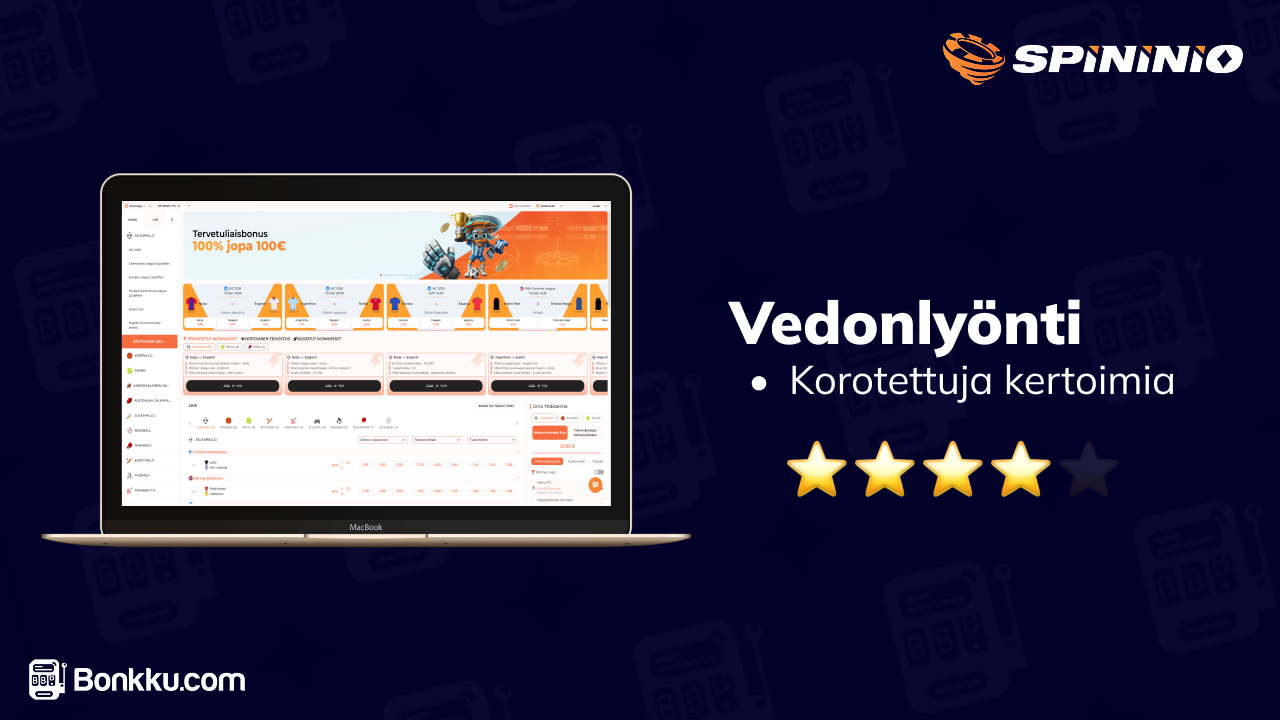 spininio casino vedonlyönti