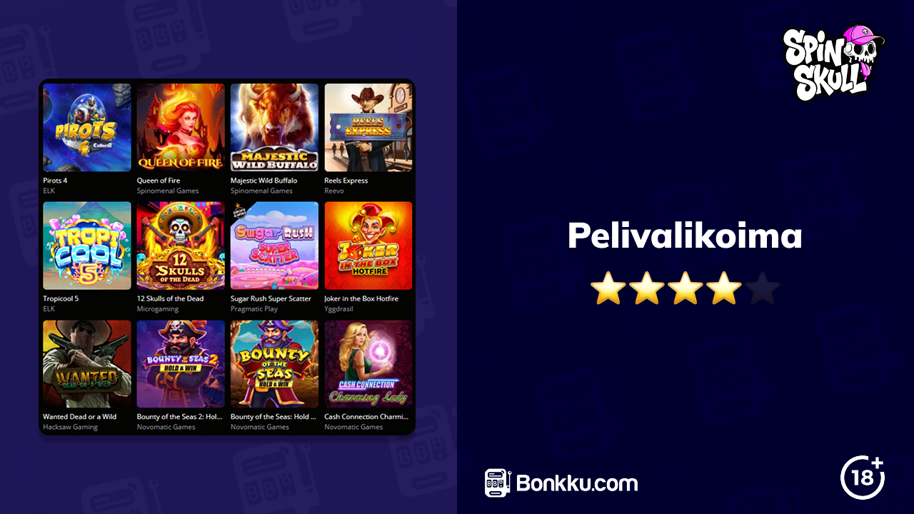 spinskull casino pelivalikoima