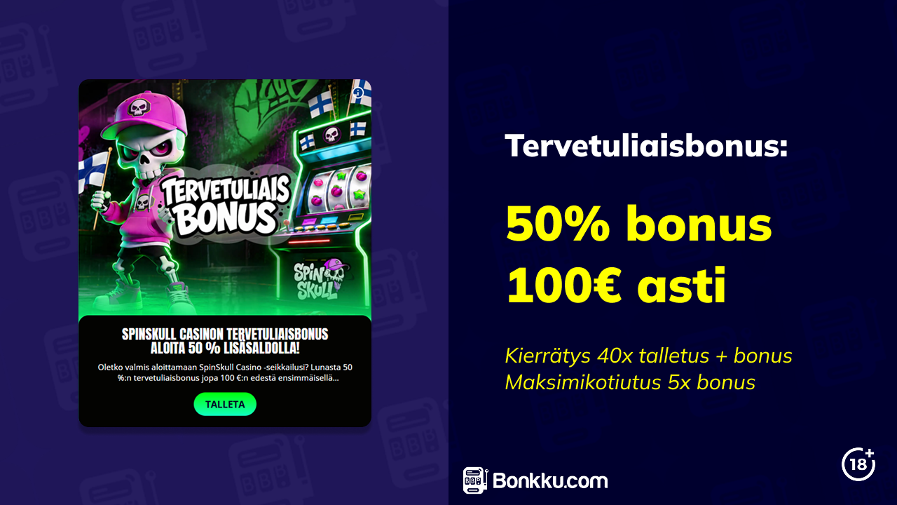 spinskull casino tervetuliaisbonus