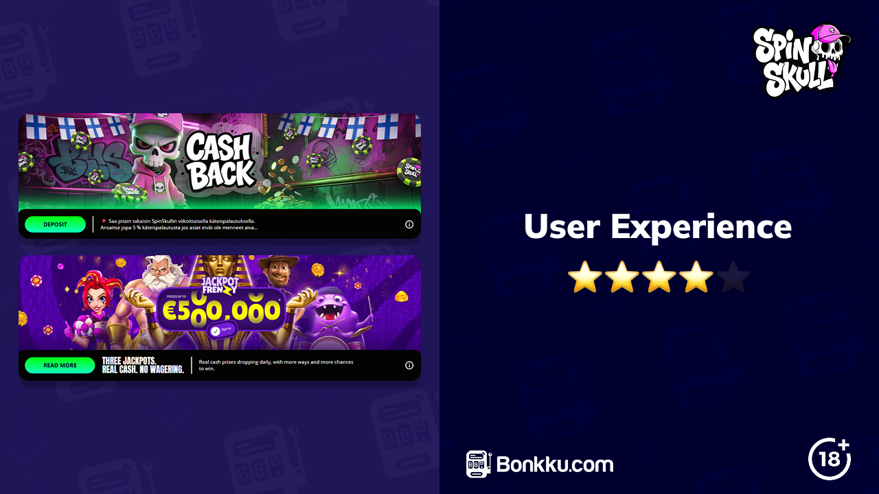 spinskull casino user experience