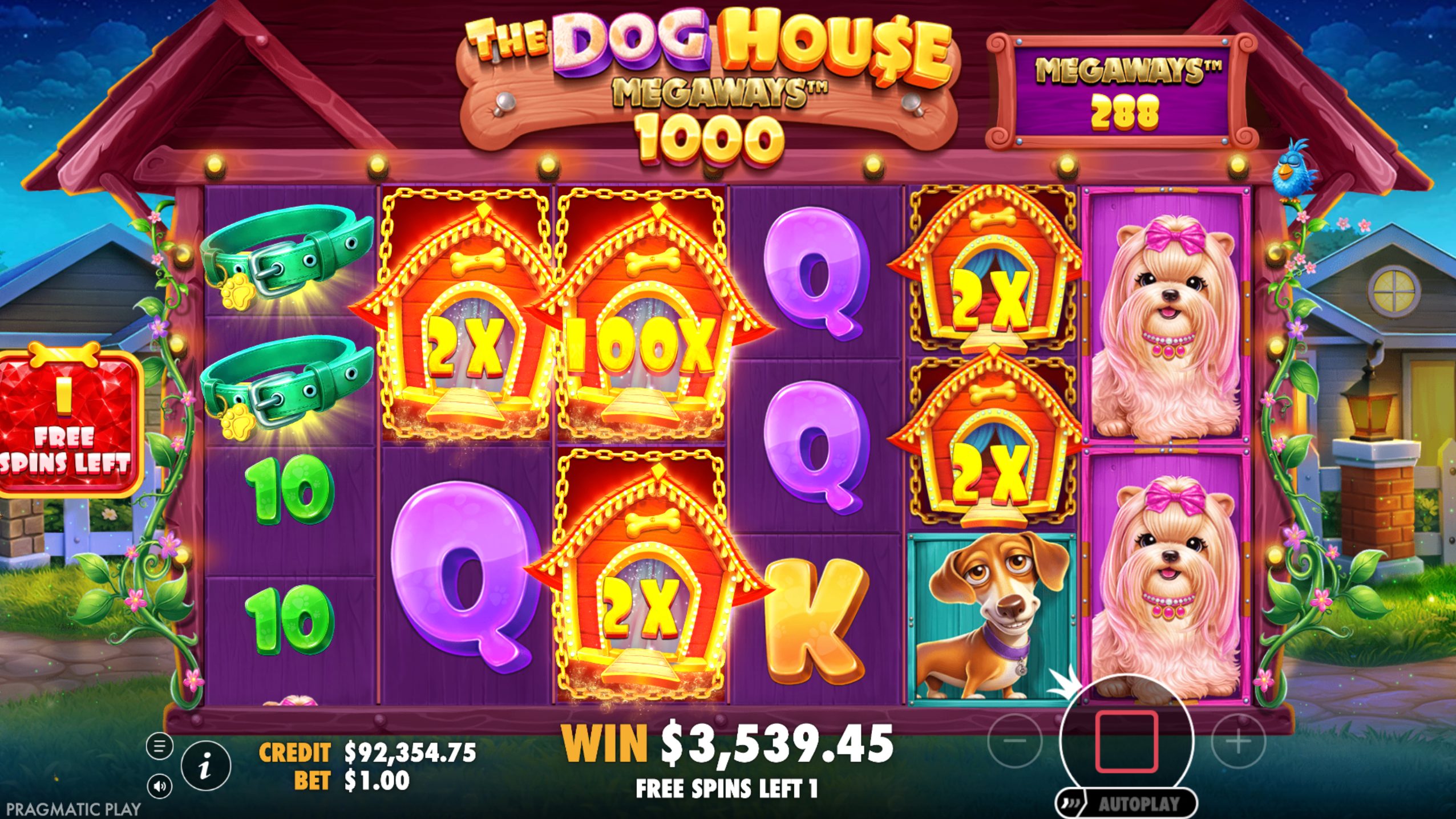 the dog house megaways 1000 bonus