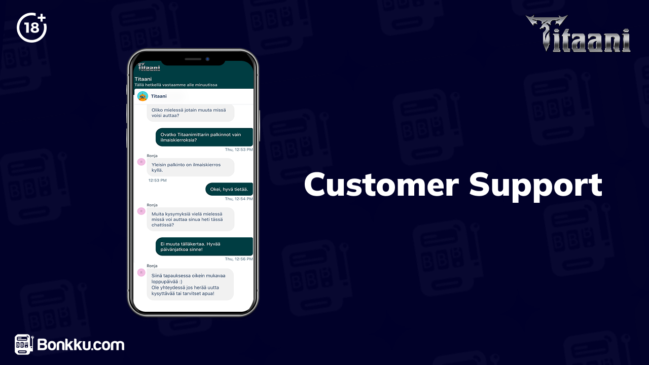 titaani casino customer support