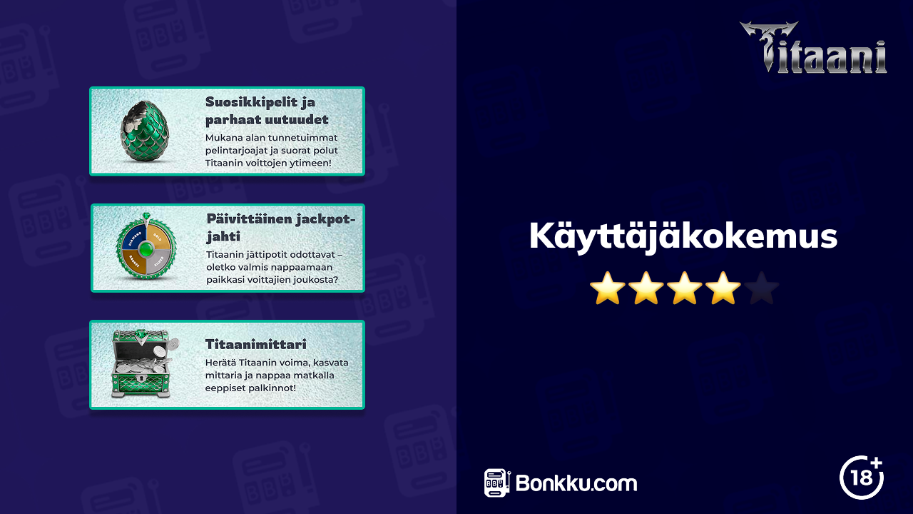 titaani casino käyttäjäkokemus