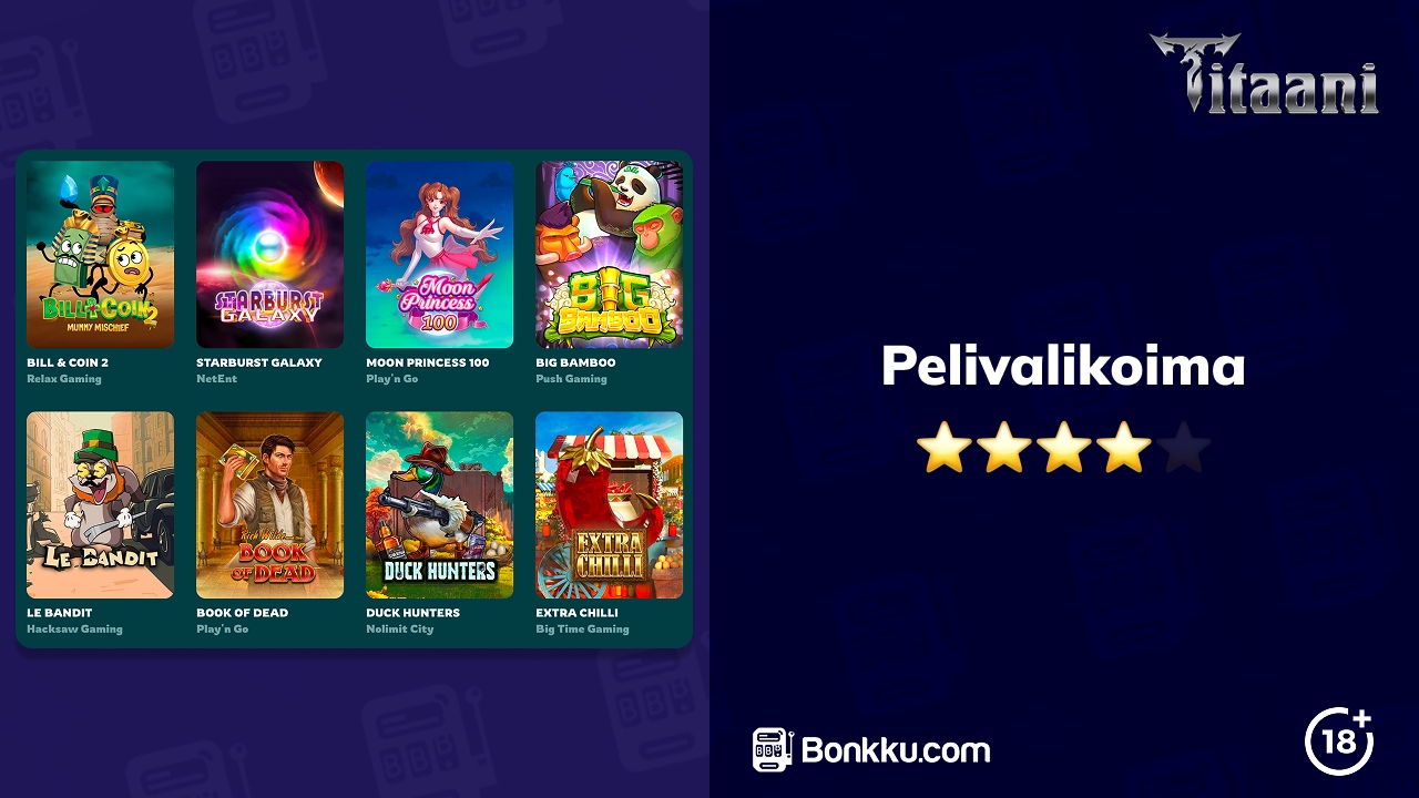 titaani casino pelivalikoima