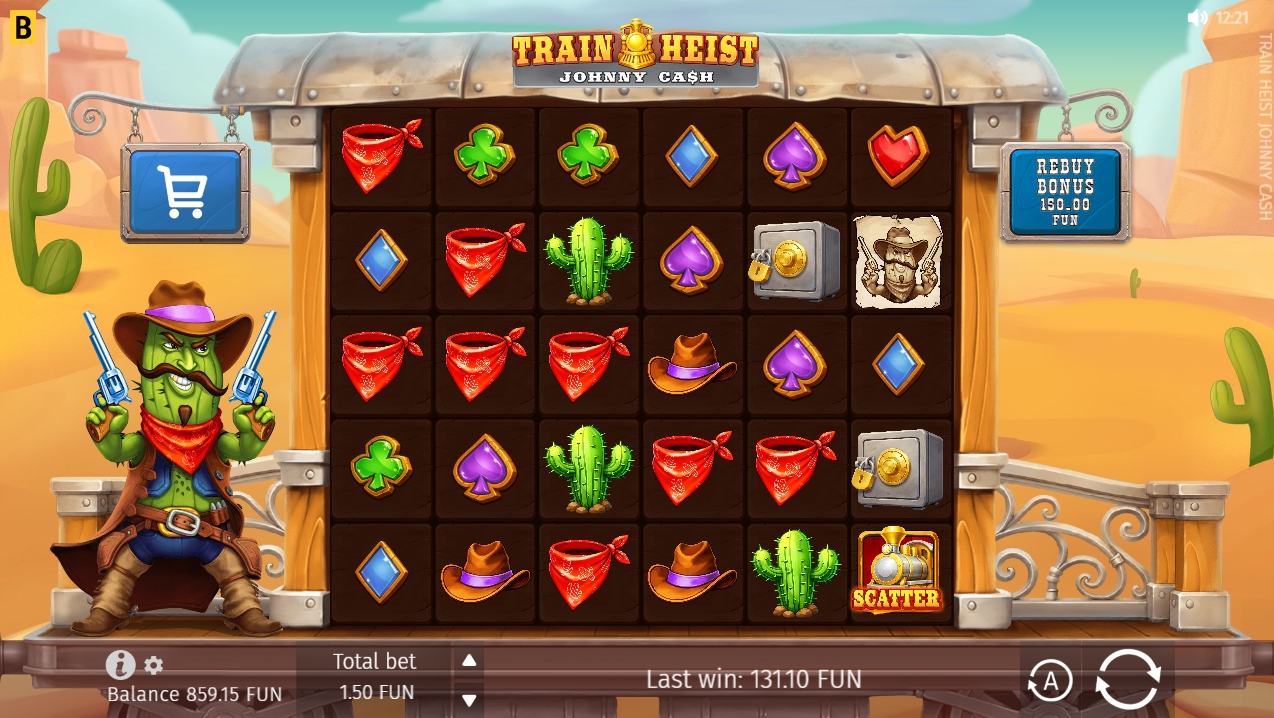 train heist johnny cash slot