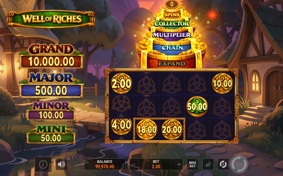 well of riches bonus
