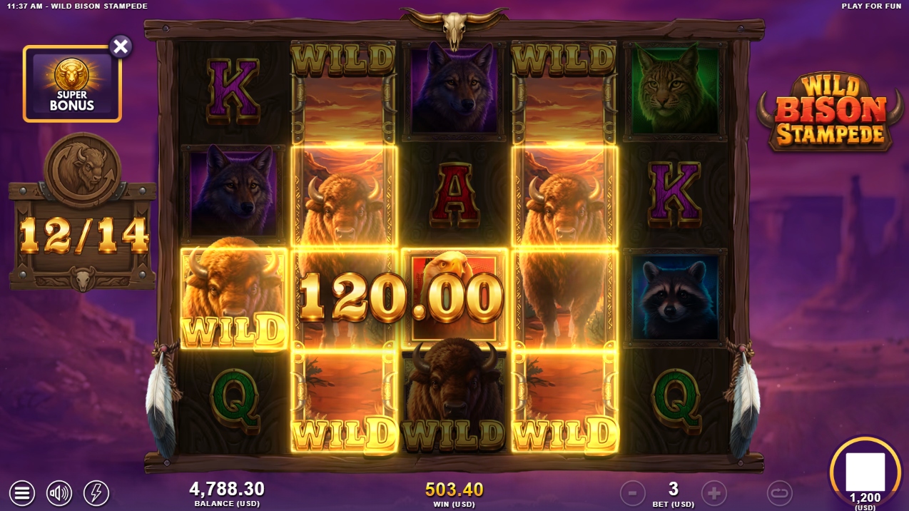 wild bison stampede bonus