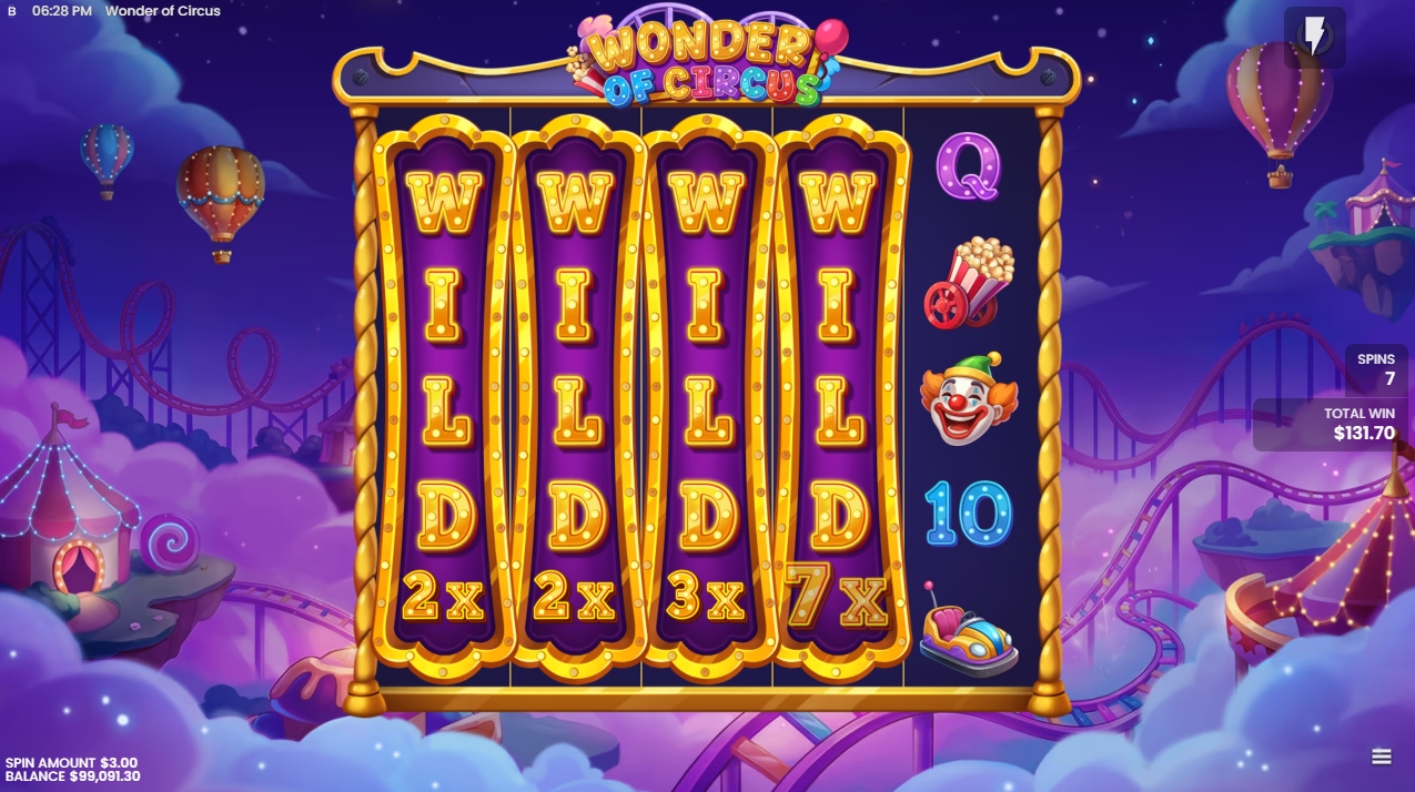 wonder of circus bonus