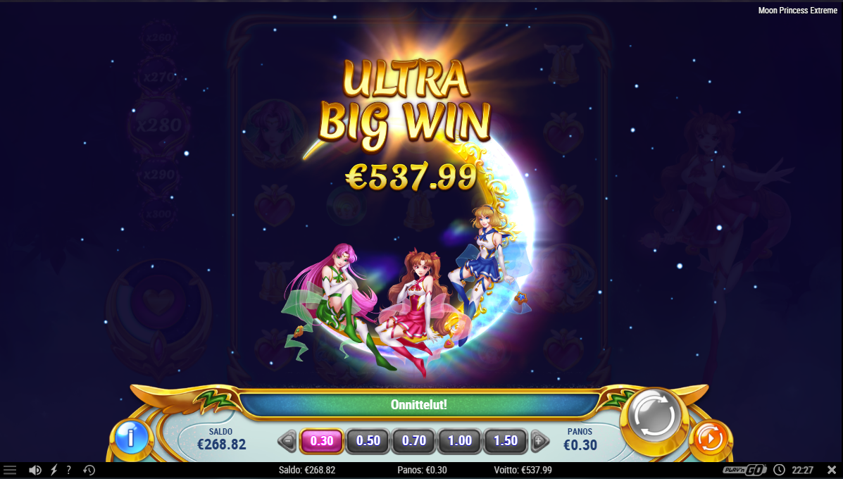 Big wins screenshot