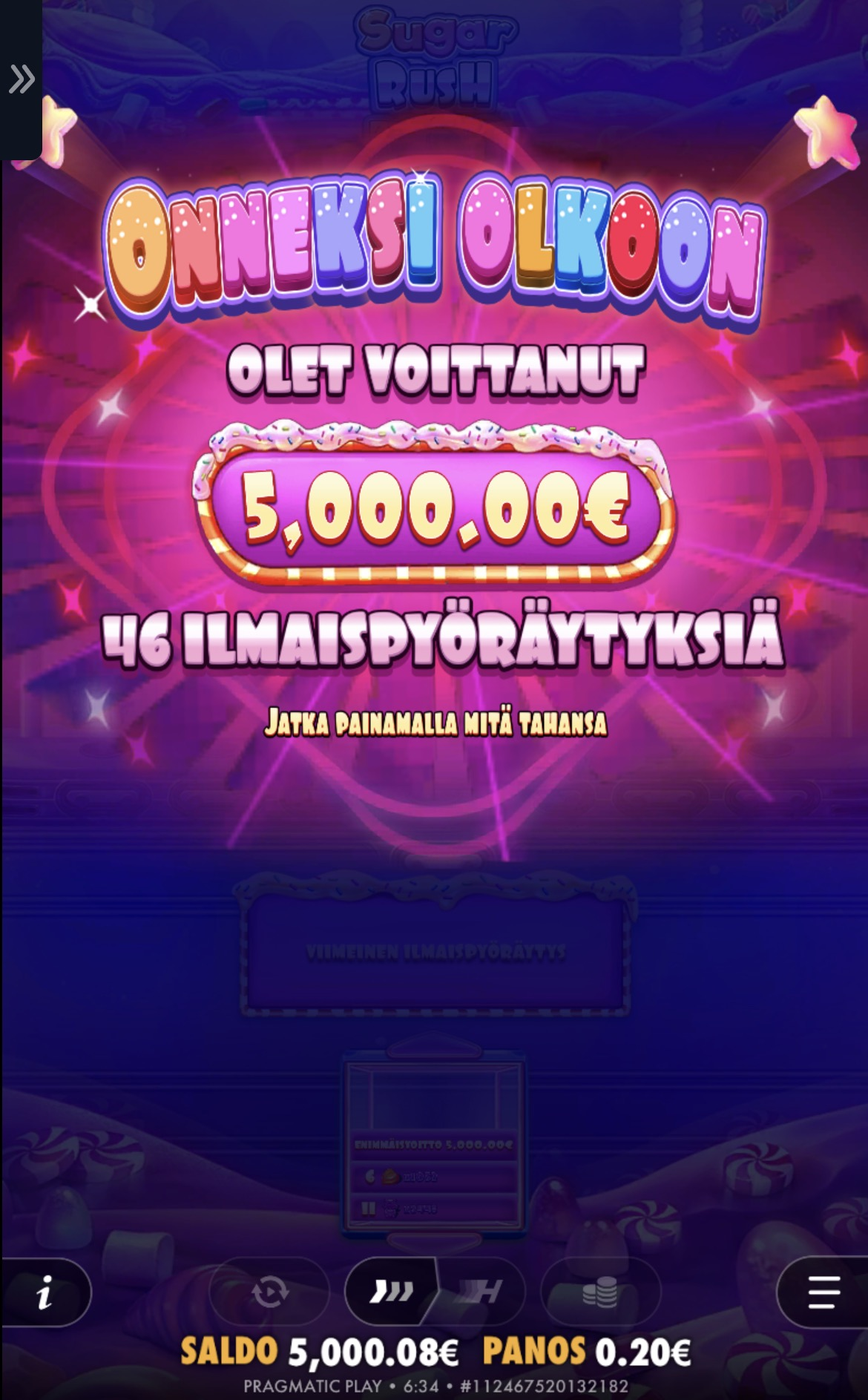 Big wins screenshot