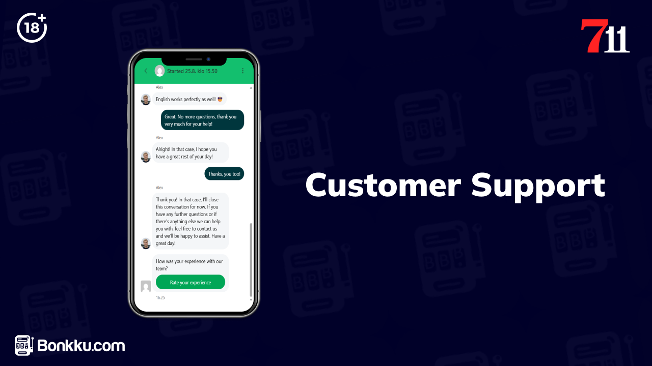 711 casino support