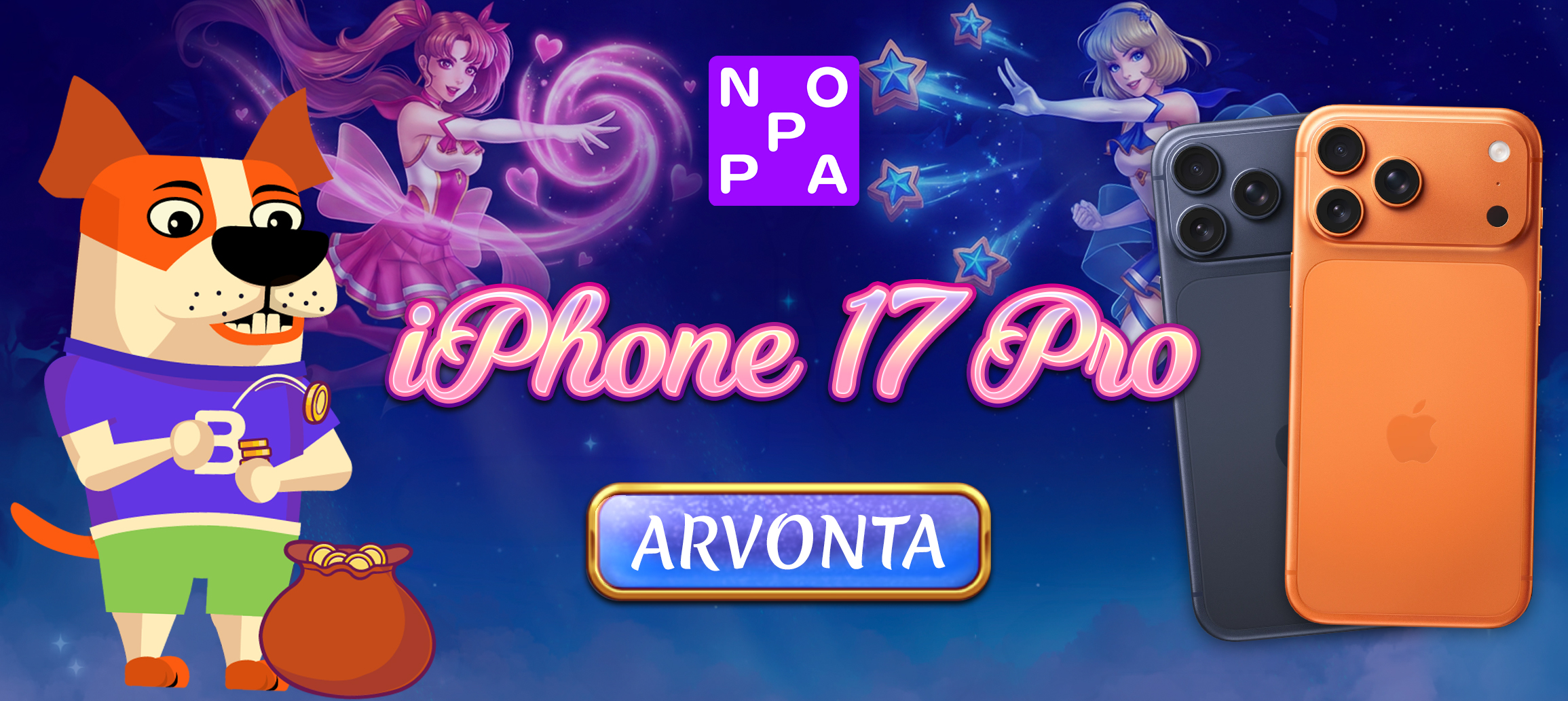 Bonkku.com X Noppa kasino – Elokuun iPhone 17 Pro -arvonta