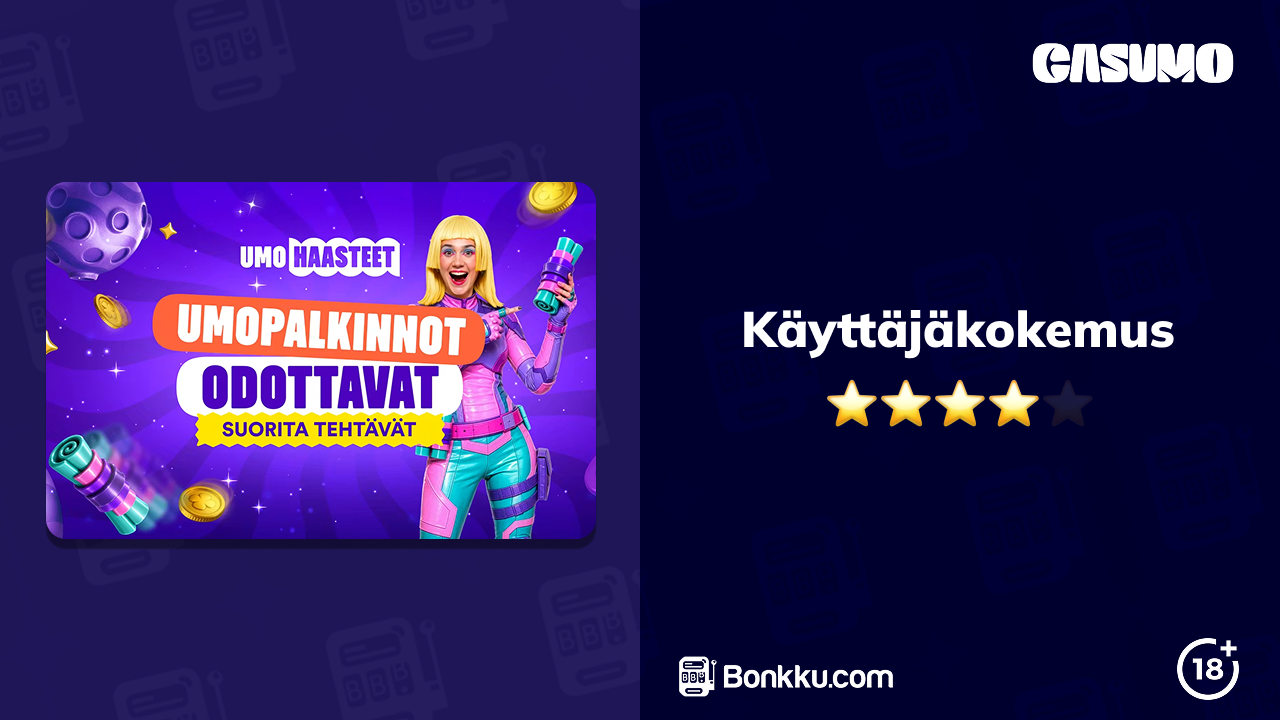 casumo casino käyttäjäkokemus