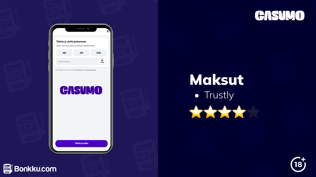 casumo casino maksut