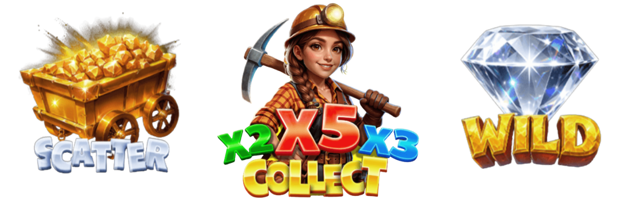gold nugget rush 2 symbols