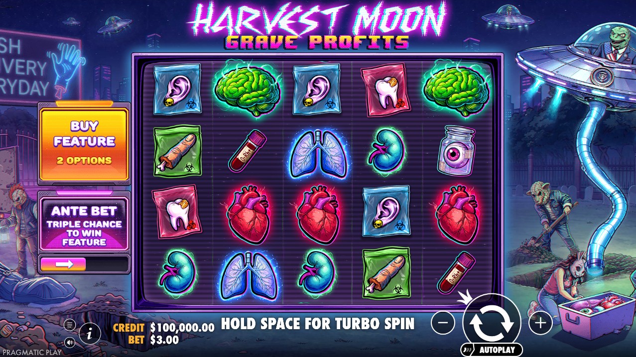 harvest moon grave profits slot