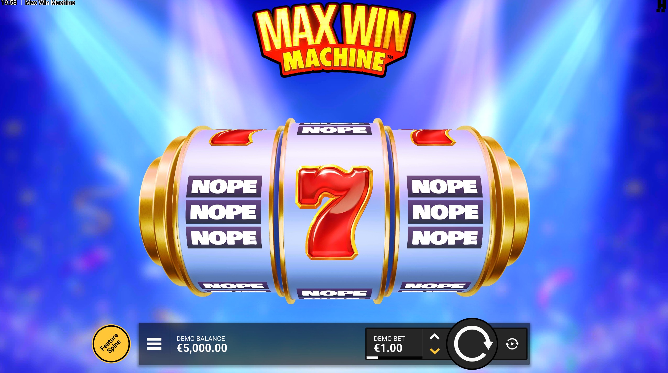 max win machine slot