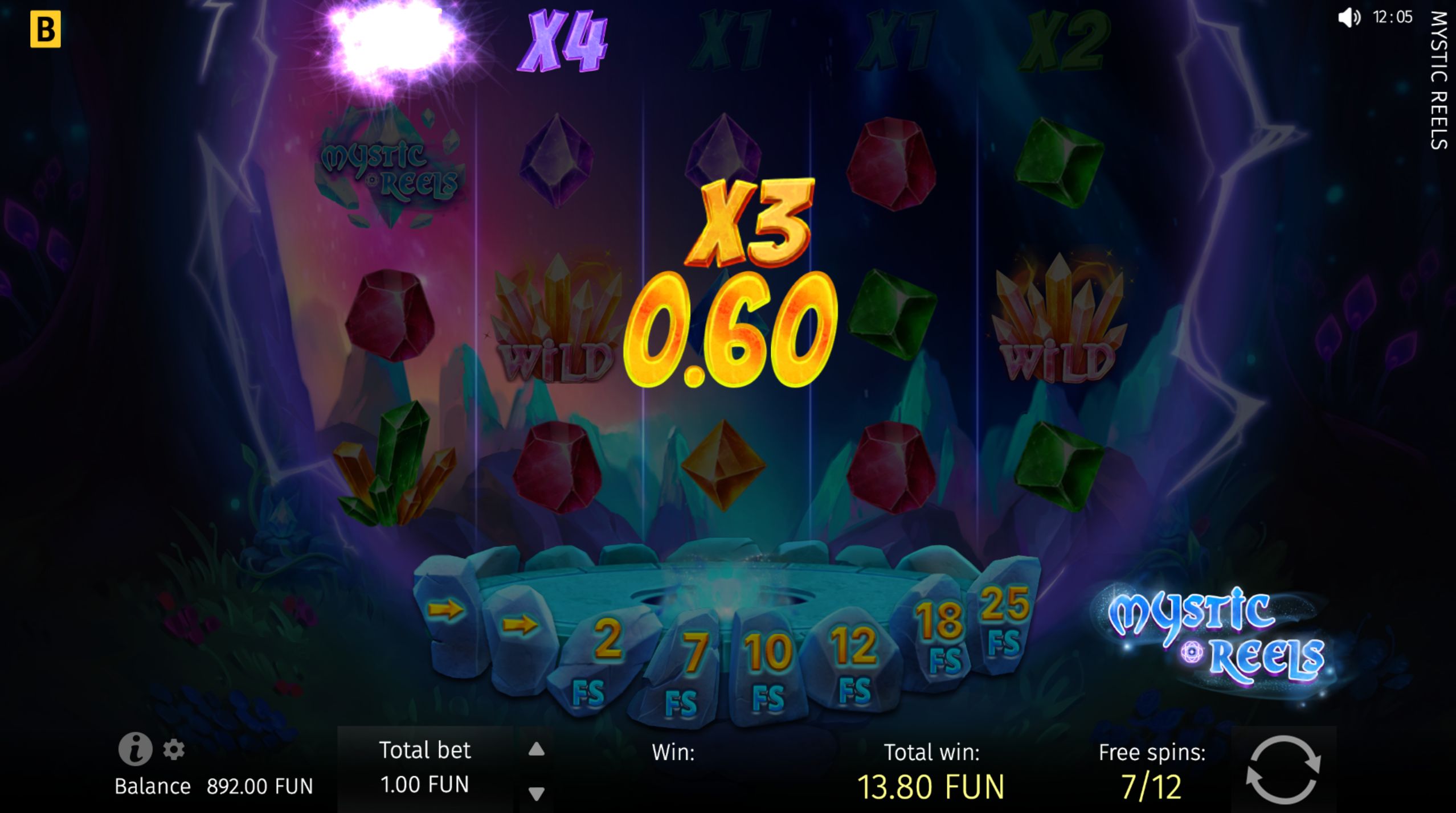 mystic reels bonus