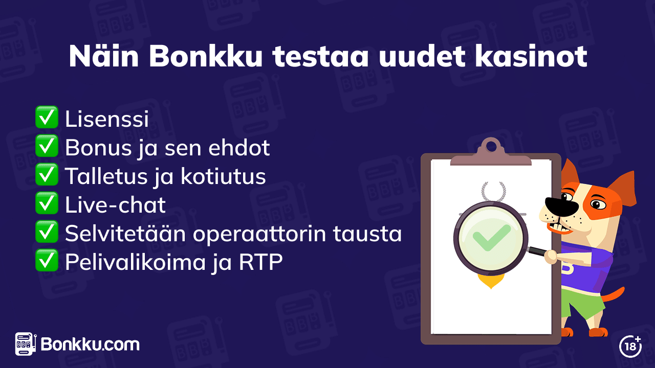 näin bonkku testaa uudet nettikasinot