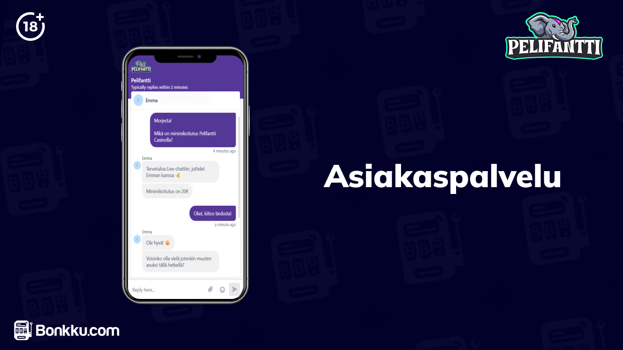 pelifantti casino asiakaspalvelu