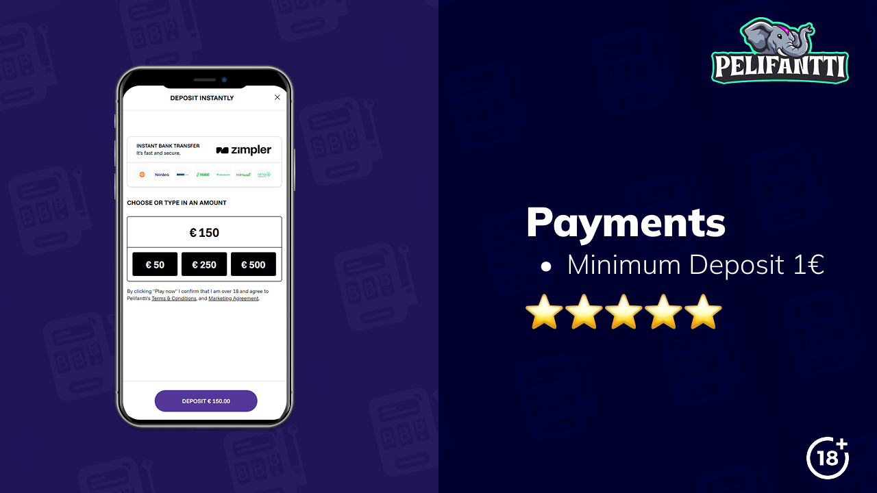 pelifantti casino payments